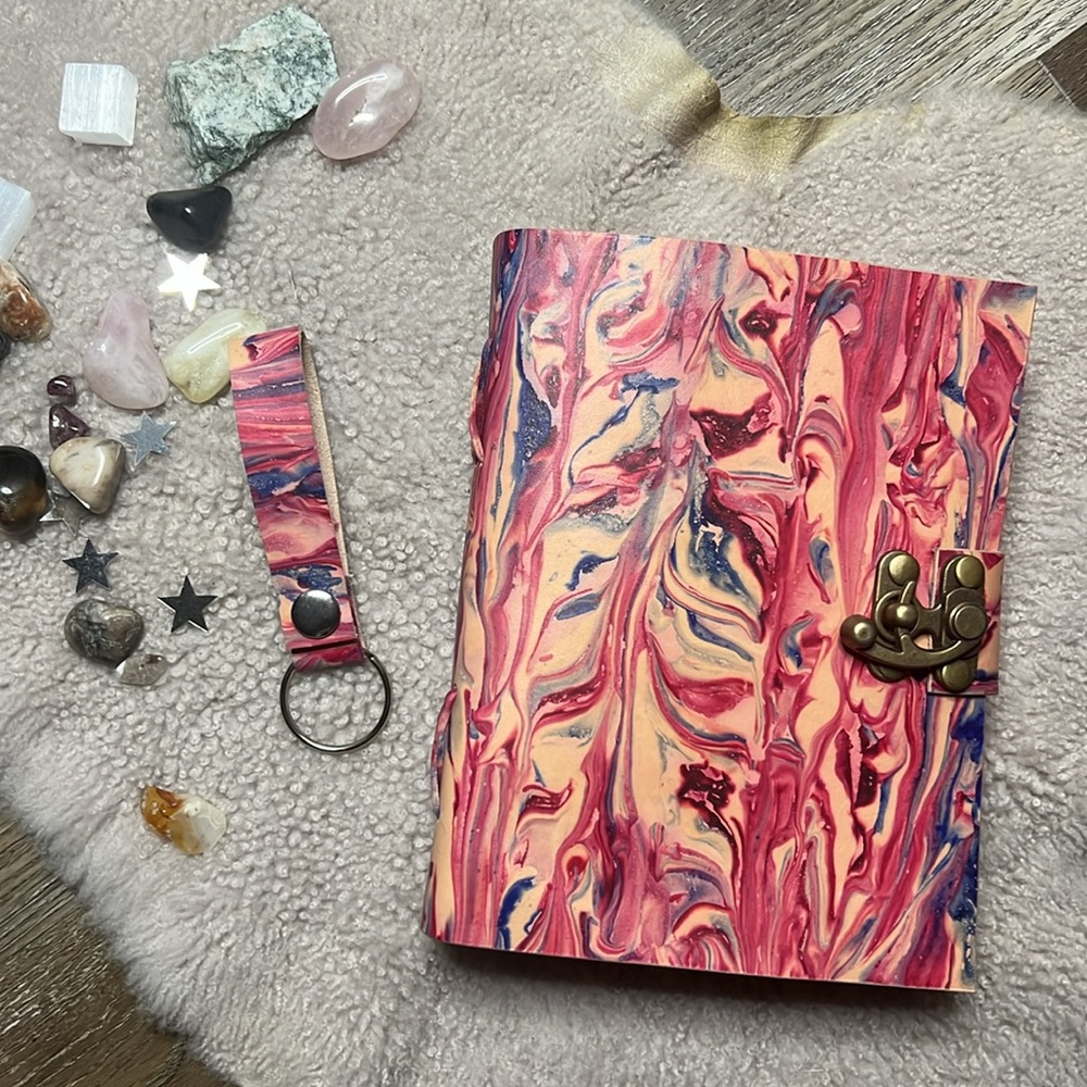 Hand Crafted OOAK Unique Vintage Leather Journal With Antique Deckle Edge Paper - Picture 12 of 15